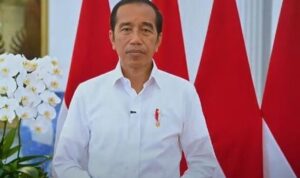 Presiden Jokowi dalam perjalanan kunker idak menggunakan pesawat kepresidenan Indonesia-1 yang berwarna merah dan putih, namun menggunakan pe