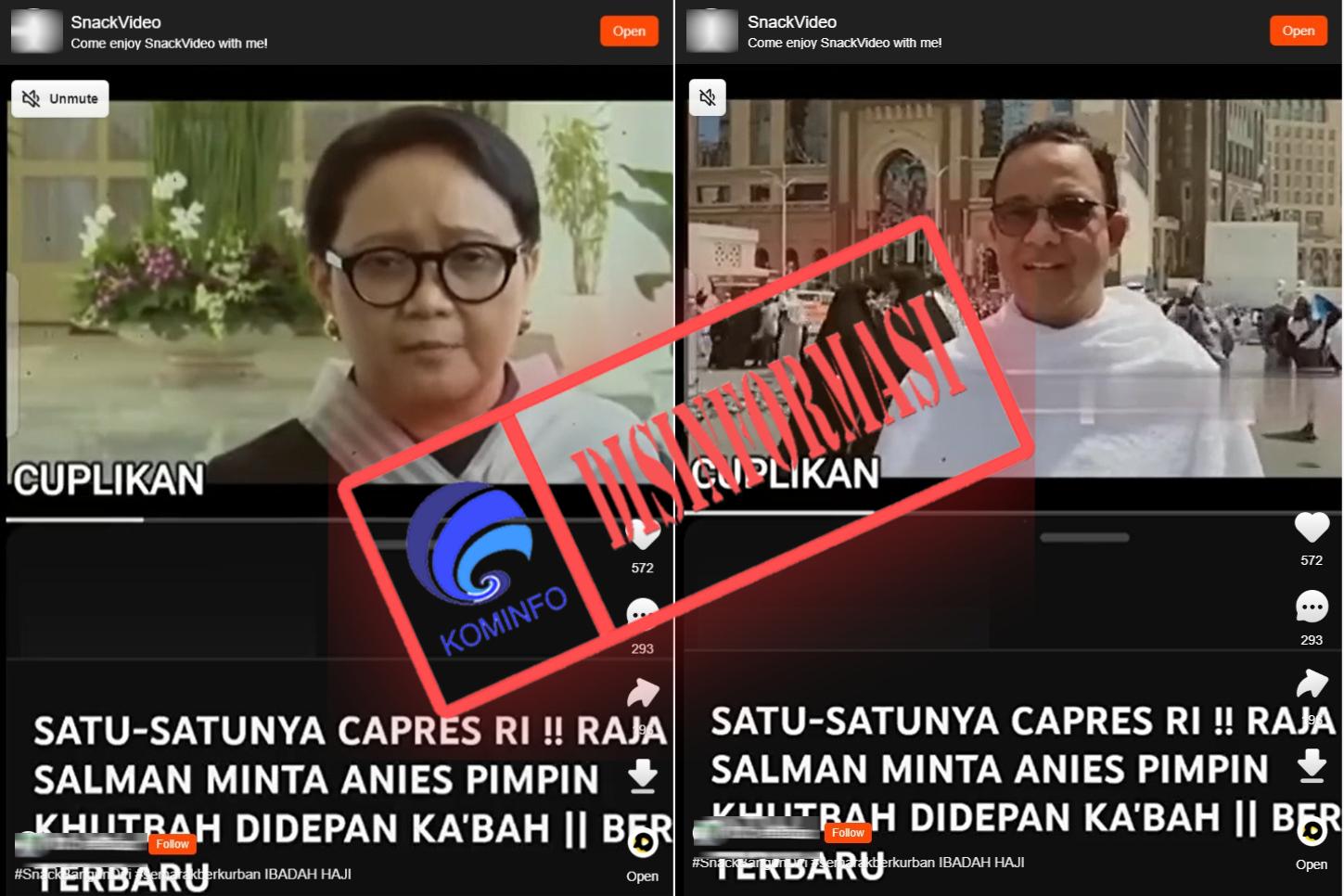 Menteri Luar Negeri ( Menlu ) Retno L. P. Marsudi menegaskan terkait unggahan video pertemuan antara Anies Baswedan dengan keluarga Kerajaan A