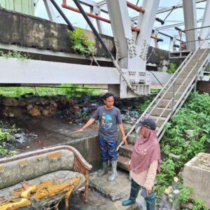 Fahruddin menyatakan debit air Sungai Wulan pagi ini turun 40 cm, penguatan tanggul Sungai Wulan kita lanjutkan, penguatan sungai Ngemplik